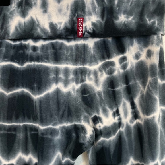 Hard Tail Monochrome Tie-Dye Flare Pants • Size: Small - Picture 3 of 5
